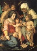 Andrea del Sarto The Holy Family with Angels (mk05) oil on canvas